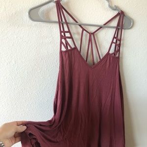 Daytrip Burgandy Tank Top